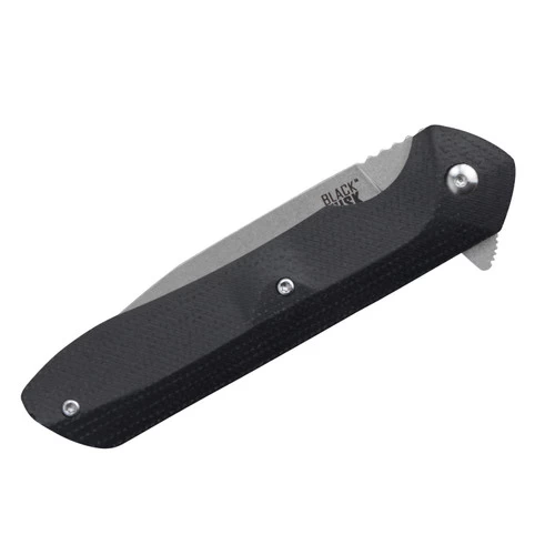 Black Tusk Boulder 2 Micarta Black Combination Edge (2BO45M-BLK50) - Image 3