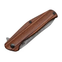Black Tusk Mini Bomber 2 Mkuruti Wood (2BOM375-WD) -CRKT Store 2BOM375 WD Black Tusk Mini Bomber 2 Wood 888645 4 40102.1669924881