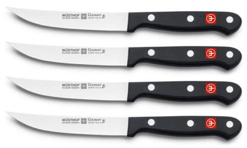 Wusthof Gourmet 4pc Porter Steak With 2 Stage Knife Sharpener (9726) 2 Wusthof Gourmet 4pc Porter Steak With 2 Stage Knife Sharpener (9726) - Image 2