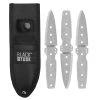 Black Tusk Chisel Throwing Knife 7" 3pc (8000-01)
