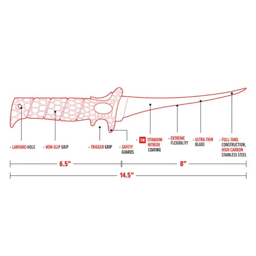 Bubba Ultra Flex Fillet Knife 8" (BUB1085875) 4 Bubba Ultra Flex Fillet Knife 8" (BUB1085875) - Image 4