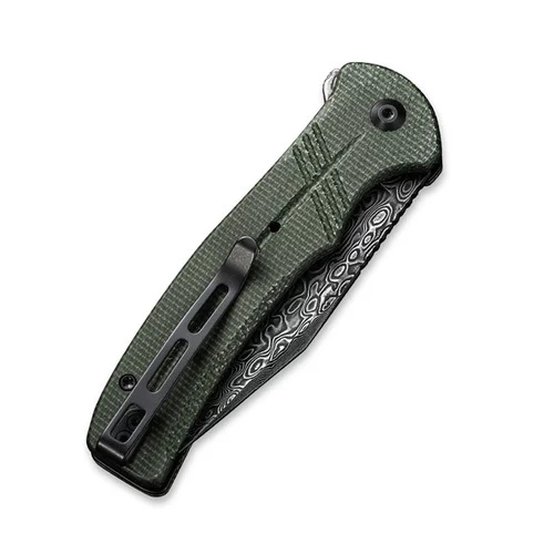 CIVIVI Cogent Green Micarta Damascus Clad (C20038D-DS1) 5 CIVIVI Cogent Green Micarta Damascus Clad (C20038D-DS1) - Image 5