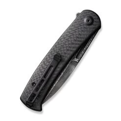 CIVIVI Caetus Twill Carbon Fiber Black Damascus Clad (C21025C-DS1) -CRKT Store C21025C DS1 CIVIVI Caetus Twill CF Black WE230124 5 31085.1689291407