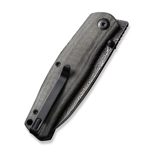 CIVIVI Sokoke Black Linen Micarta Damascus Clad (C22007-DS1) 5 CIVIVI Sokoke Black Linen Micarta Damascus Clad (C22007-DS1) - Image 5