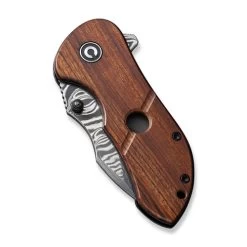 CIVIVI Gordo Guibourtia Wood Damascus Clad (C22018C-DS1) -CRKT Store C22018C DS1 CIVIVI Gordo Wood Damascus WE230063 4 22035.1685392977