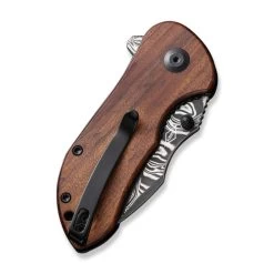 CIVIVI Gordo Guibourtia Wood Damascus Clad (C22018C-DS1) -CRKT Store C22018C DS1 CIVIVI Gordo Wood Damascus WE230063 5 83392.1685392981