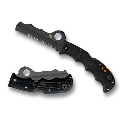 Spyderco Assist FRN Black Partially Serrated (C79PSBBK) 1 Spyderco Assist FRN Black Partially Serrated (C79PSBBK)