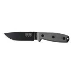 ESEE-4 Black Plain Edge Micarta With Black Sheath (ESEE-4P-B)