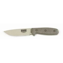 ESEE-4 Desert Tan Plain Edge Micarta (ESEE-4P-KO-DT)