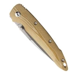 Kizer Sliver Micarta (Ki4419A5) -CRKT Store Kizer Camping Knife KI4419A5 Sliver 2020 New Brown Micarta Handle with S35vn Steel Stonewashed Blade Edc.jpg q50 3 78698.1602780149