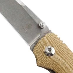 Kizer Sliver Micarta (Ki4419A5) -CRKT Store Kizer Camping Knife KI4419A5 Sliver 2020 New Brown Micarta Handle with S35vn Steel Stonewashed Blade Edc.jpg q50 4 62659.1602780177