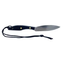 Grohmann #1 Micarta Carbon With Sheath (M1C)