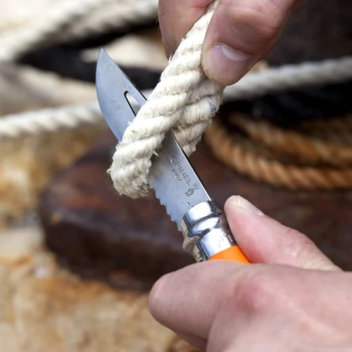 Opinel No.8 Folding Outdoor Knife Orange (1577) 2 Opinel No.8 Folding Outdoor Knife Orange (1577) - Image 2