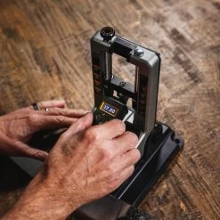 Work Sharp Professional Precision Adjust Knife Sharpener (WSBCHPAJ-PRO-I) -CRKT Store PRO Precision Adjust Digital Angle Indicator In Use 99564.1683145987