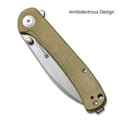 SENCUT Scepter Micarta Olive (SA03E) -CRKT Store SA03E Sencut Scepter Micarta Olive WE220140 6 06403.1660771102