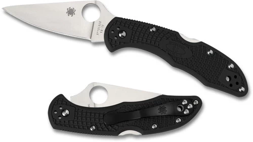 Spyderco Delica 4 Black FRN Plain Edge (C11FPBK) 1 Spyderco Delica 4 Black FRN Plain Edge (C11FPBK)