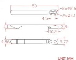 WE Knife Co/CIVIVI/SENCUT Plain Titanium Clip Silver (T001C) -CRKT Store T100 WE Clip Screws 4 90554.1671751941