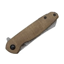 Black Tusk Turnpike Micarta Brown Damascus Clad (TU35-MI) -CRKT Store TU35 MI Black Tusk Turnpike Micarta Brown Damascus Clad 888662 4 58867.1669931987