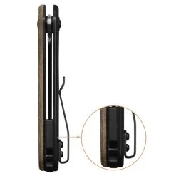 Black Tusk Turnpike Micarta Brown Damascus Clad (TU35-MI) -CRKT Store TU35 MI Black Tusk Turnpike Micarta Brown Damascus Clad 888662 6 03002.1669931992