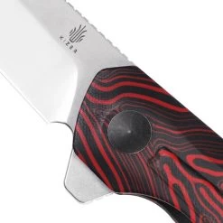 Kizer Spot G10 Black & Red (V3620C1) -CRKT Store V3620C1 Kizer Spot Damascus G10 Red KI210334 3 64098.1673650243