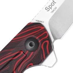 Kizer Spot G10 Black & Red (V3620C1) -CRKT Store V3620C1 Kizer Spot Damascus G10 Red KI210334 4 45607.1673650245