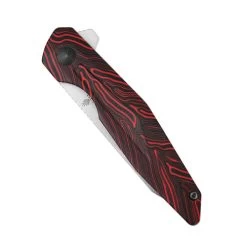 Kizer Spot G10 Black & Red (V3620C1) -CRKT Store V3620C1 Kizer Spot Damascus G10 Red KI210334 5 36724.1673650247