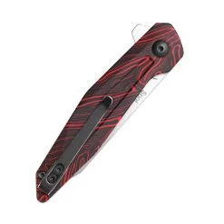 Kizer Spot G10 Black & Red (V3620C1) -CRKT Store V3620C1 Kizer Spot Damascus G10 Red KI210334 6 17913.1673650252