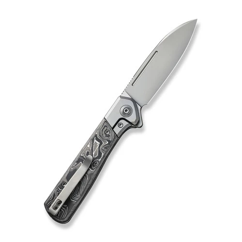 WE Knife Co Soothsayer Grey Titanium Aluminum Foil Carbon Fiber (WE20050-3) - Image 2