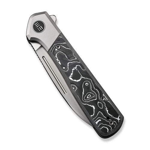 WE Knife Co Soothsayer Grey Titanium Aluminum Foil Carbon Fiber (WE20050-3) - Image 4