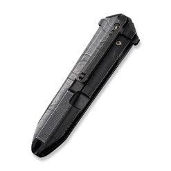 WE Knife Co Diatomic Etching Pattern Titanium Black (WE22032-4) -CRKT Store WE22032 4 WE Diatomic Black Etched WE230054 5 31207.1685136386