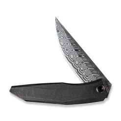 WE Knife Co Limited Edition Cybernetic Damasteel Etched Black Titanium (WE22033-DS1) -CRKT Store WE22033 DS1 WE Cybernetic Ti Damasteel WE230082 3 37935.1686870908