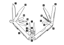 Leatherman Rebar Black Multi Tool (831562) 8 Leatherman Rebar Black Multi Tool (831562) -CRKT Store product diagrams tools rebar 45024.1502475405